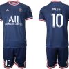 2021/22 Paris Saint-Germain Heim-Stadion-Trikot Messi #10 Fußball Trikots-1