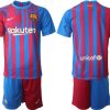 Barcelona Stadium Heimtrikot 2021-22 Herren Fußballtrikot in blau-2