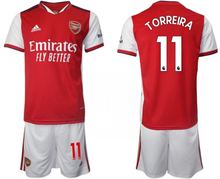 FC Arsenal London Trikot Home 2022 Torreira 11# Herren rot Kurzarm + Kurze Hosen