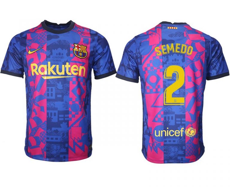 FC Barcelona Herren 3rd Trikot 2021/22 mit Aufdruck Semedo 2 günstig