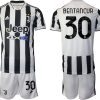 Günstige Fußballtrikots Juventus Heimtrikot 2022 Weiss/Schwarz mit Aufdruck Bertancur 30-1