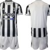 Günstige Fußballtrikots Juventus Turin Heimtrikot 2022 Kurzarm Weiss/Schwarz-2