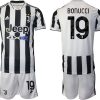 Günstige Fußballtrikots Juventus Turin Heimtrikot 2022 mit Aufdruck Bonucci 19-1