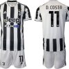 Günstige Fußballtrikots Juventus Turin Heimtrikot 2022 mit Aufdruck D.Costa 11-1