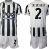 Günstige Fußballtrikots Juventus Turin Heimtrikot 2022 mit Aufdruck De Sciglio 2-1