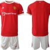 Günstige Fußballtrikots Manchester United Trikot Home 2022 Rot bestellen-3