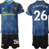 Manchester United 2022 Herren Trikot blau mit Aufdruck Henderson 26-1