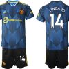 Manchester United Ausweichtrikot 2022 blau mit Aufdruck Lingard 14-1