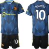 Manchester United Ausweichtrikot 2022 blau mit Aufdruck Rooney 10-1