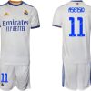 Real Madrid Heimtrikot 2022 weiß blau mit Aufdruck Asensio 11-1