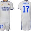 Real Madrid Heimtrikot 2022 weiß blau mit Aufdruck Lucas V. 17-1