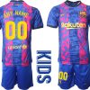 Kinder-FC-Barcelona-2021-22-Drittes-Trikot-Anpassbare-Name-und-Numme