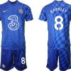 Chelsea FC 2022 Fußballtrikots Heimtrikot Kurzarm mit Aufdruck Barkley 8-1