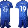 Chelsea Stadion Heimtrikot 2022 mit Aufdruck Mount 19 blau/gelb-1