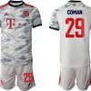 FC Bayern München 2021-22 Drittes Trikot 3rd weiß Kurzarm mit Aufdruck Coman 29-1