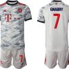 FC Bayern München 2021/22 Herren 3rd Trikot weiß mit Aufdruck Gnabry 7-1