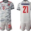 FC Bayern München 2021/22 Herren 3rd Trikot weiß mit Aufdruck Hernandez 21-1