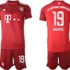 FC Bayern München 2021/22 Herren Heimtrikot rot mit Aufdruck Davies 19-1