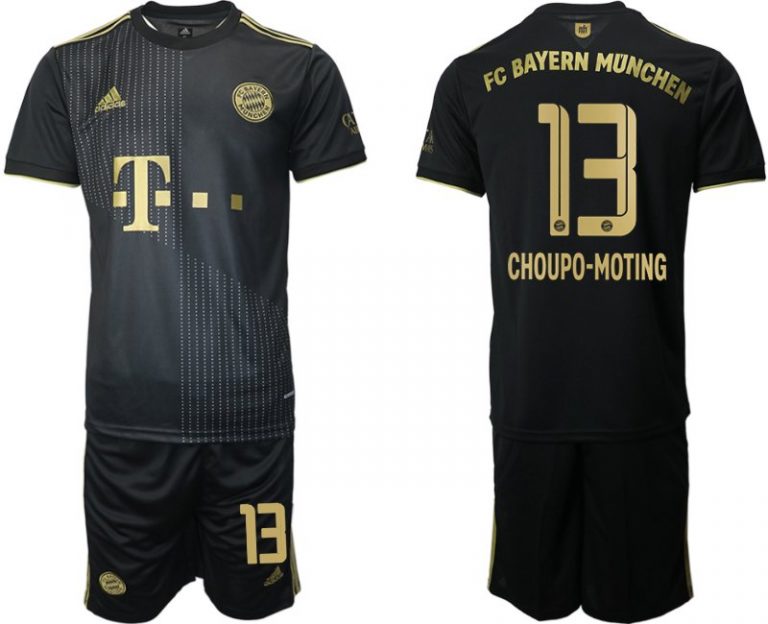 FC Bayern München Choupo-Moting 13 Auswärts Trikot 2021/22 Schwarz Trikotsatz