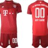 FC Bayern München Heimtrikot 21/22 Herren rot Langarm + Kurze Hosen-1