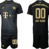 FC Bayern München Herren Auswärts Trikot 2021/22 Schwarz/Gold Trikotsatz-1