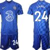 Gary Cahill 24# Herren FC Chelsea Stadium Heim Fußball Trikot 2022 blau/gelb-1