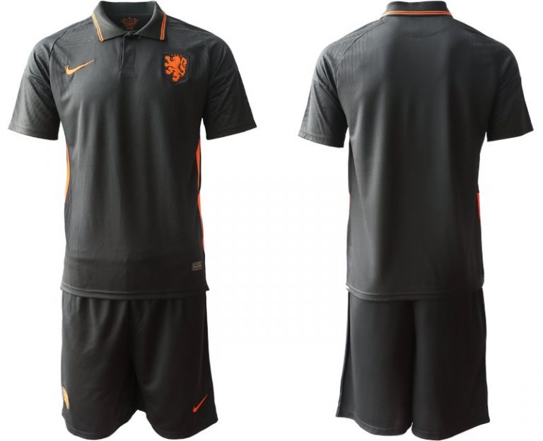 Auswärts EURO Niederlande Auswärtstrikot 2020-2021 schwarz EM Away Herren