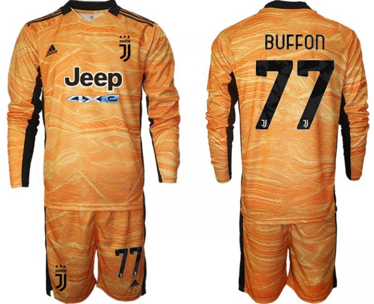 Juventus Turin Torwart Trikots Buffon 77# Offizielles Set günstig