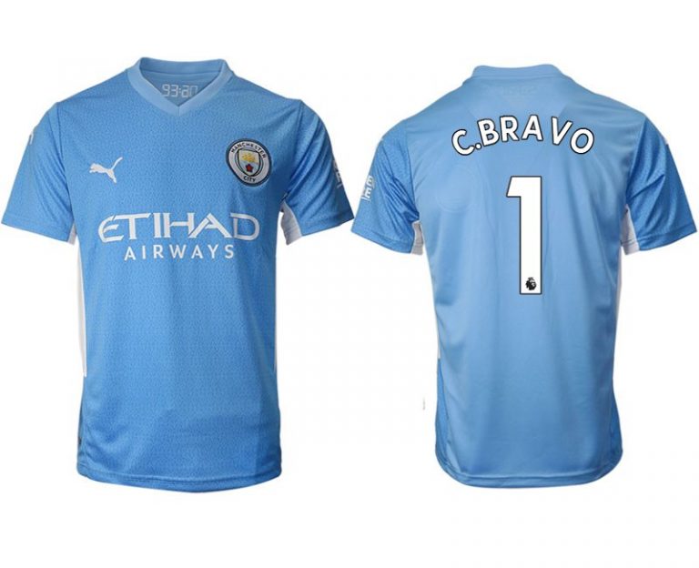 Manchester City Claudio Bravo #1 Herren Heimtrikot 2022 Kurzarm