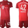 Musiala 42# Fußball-Trikots vom FC Bayern München Heimtrikot 21/22-1