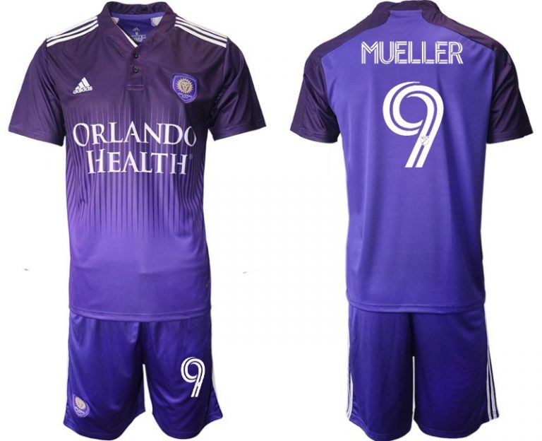 Orlando City SC MUELLER 9 Purple 2021 Thick N Thin Player Jersey