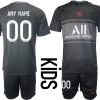 Personalisierbar Paris St. Germain Kinder 3rd Trikot 2021/22 schwarz/rot-1