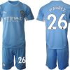 Riyad Mahrez #26 Manchester City FC Herren Heimtrikot 2022 Kurzarm-1