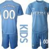 Trikotsatz Manchester City Heimtrikot 2022 hellblau/weiß Für Kinder-1