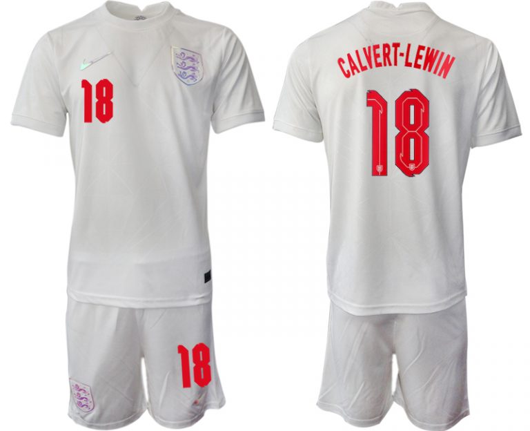 2022 UEFA European England Women’s Euro Heimtrikot Kurzarm mit Aufdruck CALVERT-LEWIN 18