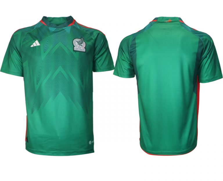 Mexiko FIFA WM Katar 2022 Heimtrikot grün Kurzarm Online Kaufen