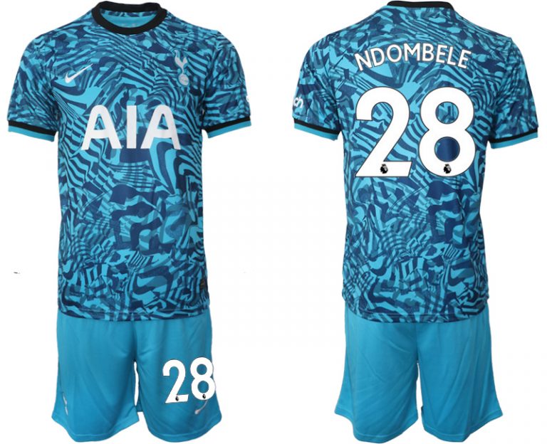 Bestseller Herren Tottenham Hotspur Drittes Trikot 2023 mit Namen NDOMBELE 28