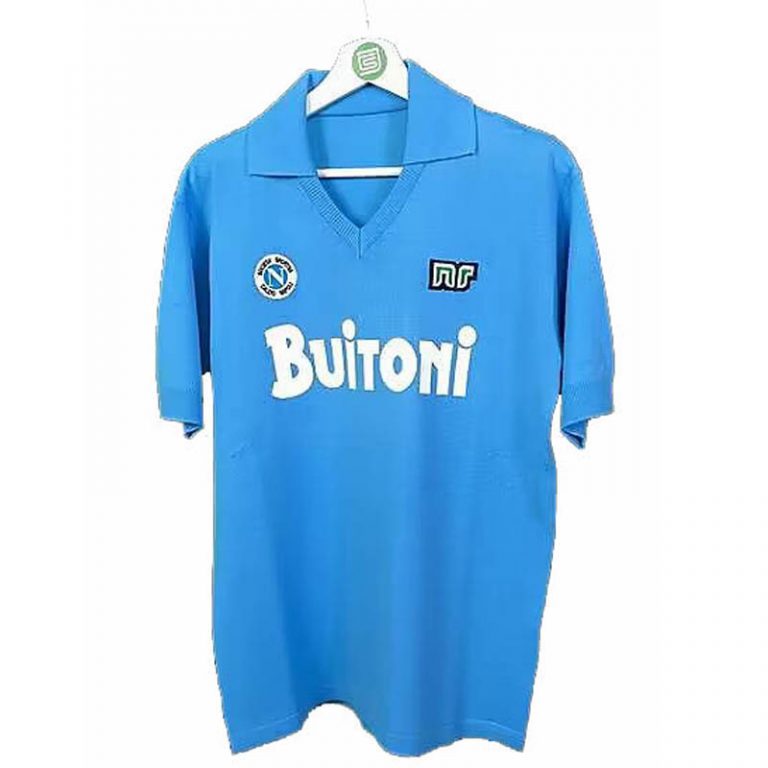 Napoli 1986-87 Kurzarm Fußballtrikot