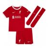 Kinder Fußballtrikots Liverpool Heimtrikot 2023/24 Kurzarm + Kurze Hosen